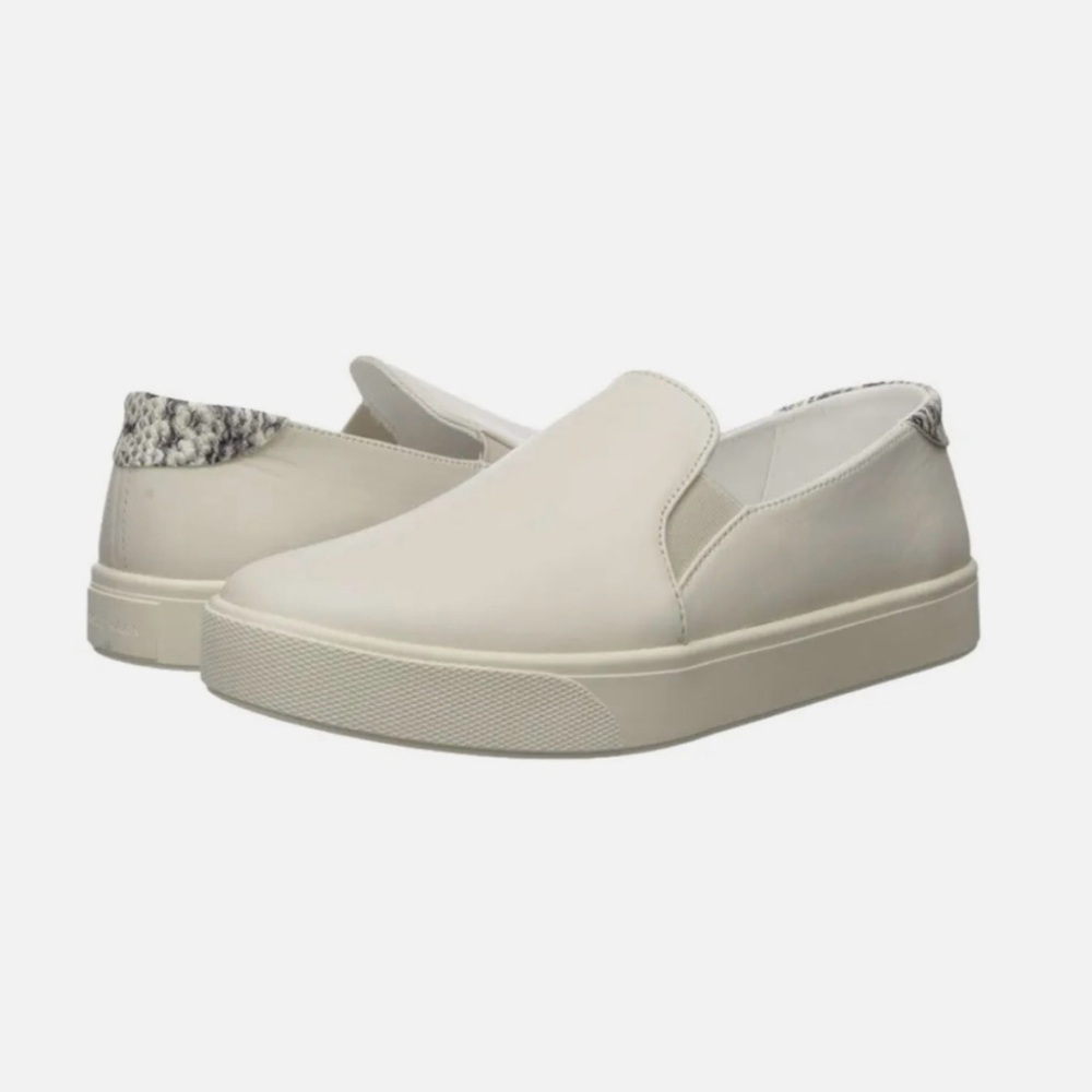 Cole Haan Grandpro White with Snakeskin Slip On